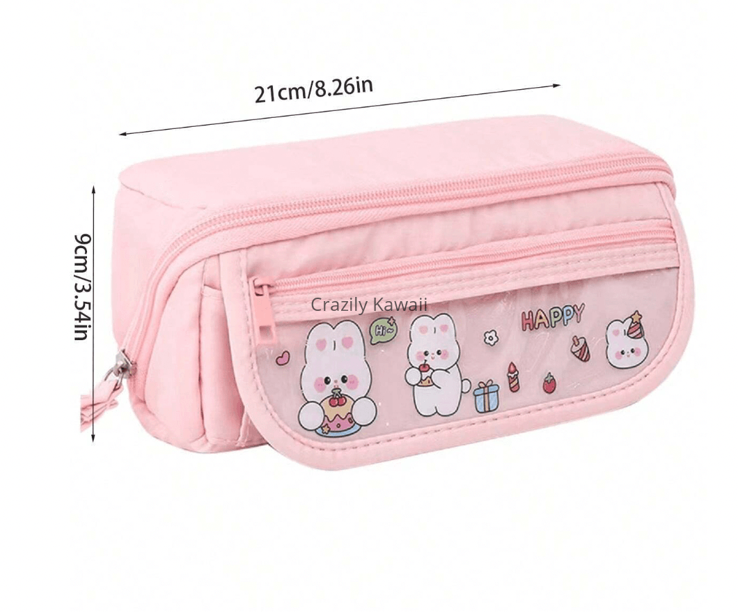 Kawaii/Sanrio Wide Open Zipper Pencil Pouch