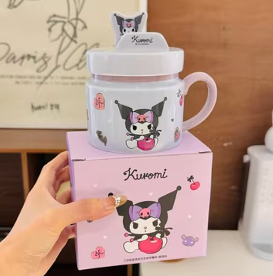 Sanrio Ceramic Mug Set with Lids