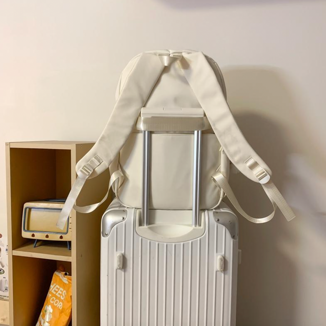 korean School Backpack - Pink