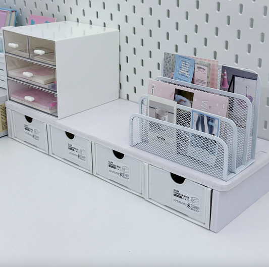 Desk Organiser With 4 Drawers - DIY