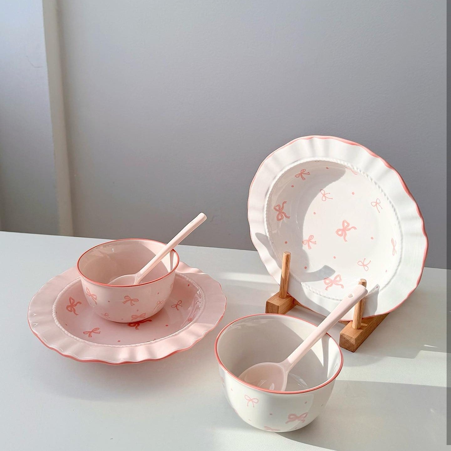 Coquette Bow Tableware Set - Set of 3