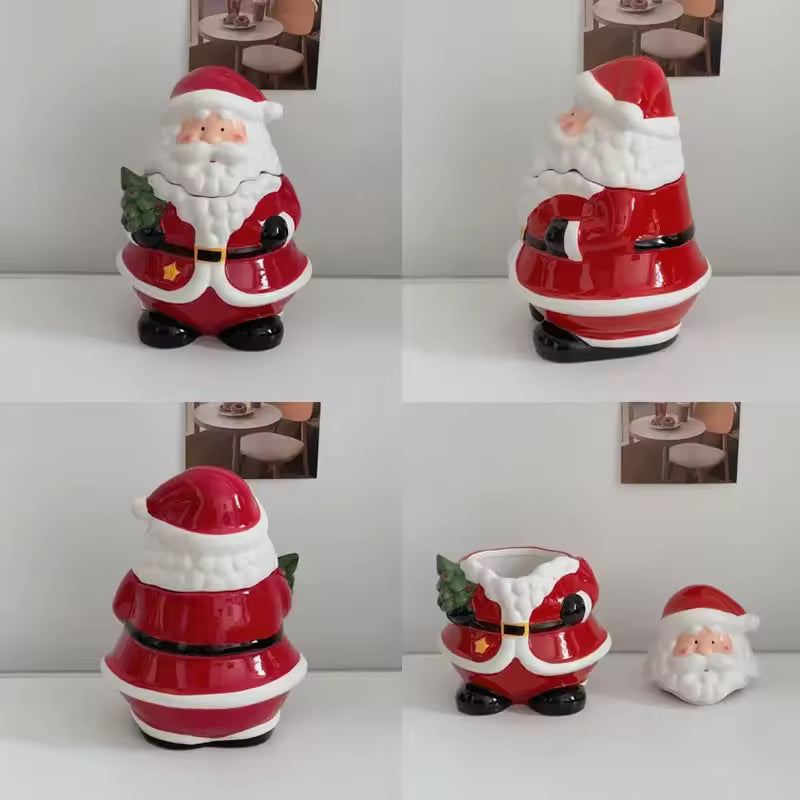 Ceramic Santa Candy Jar