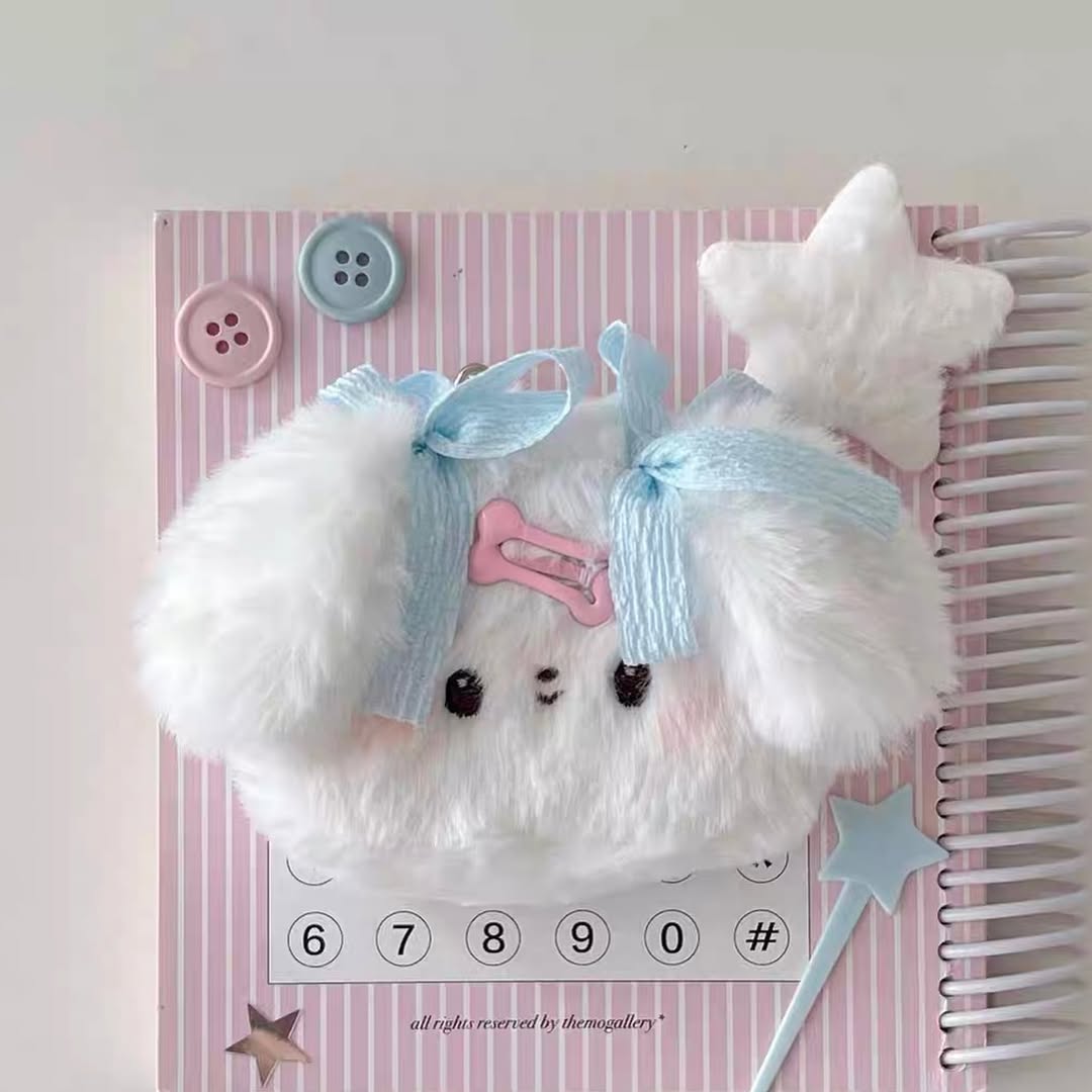 Original Rizhi Store Dessert Earphone Case Plush Keychain Pouch - Multipurpose