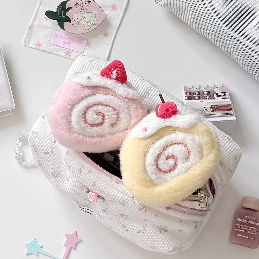 Original Rizhi Store Dessert Earphone Case Plush Keychain Pouch - Multipurpose