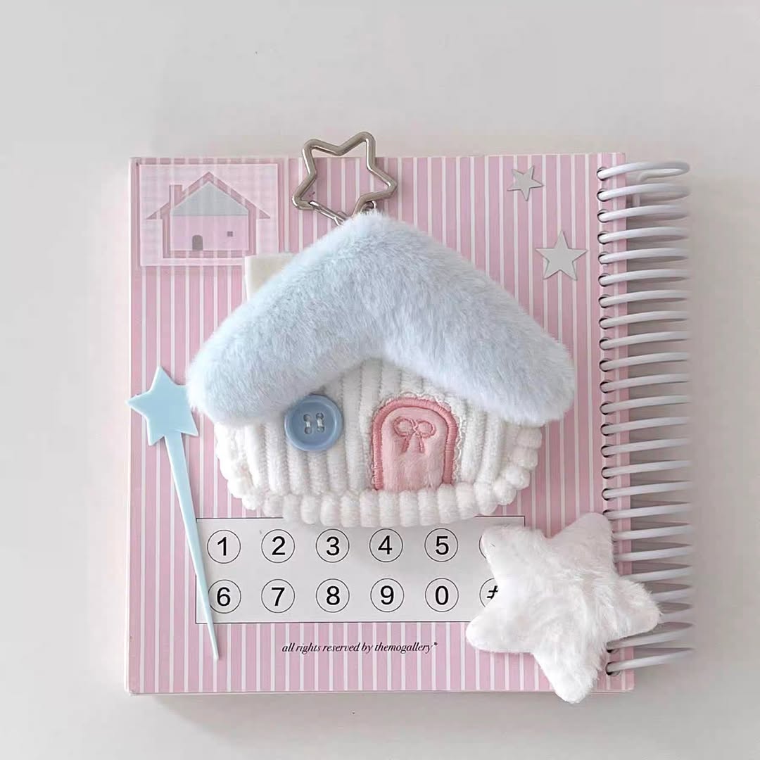 Original Rizhi Store Dessert Earphone Case Plush Keychain Pouch - Multipurpose