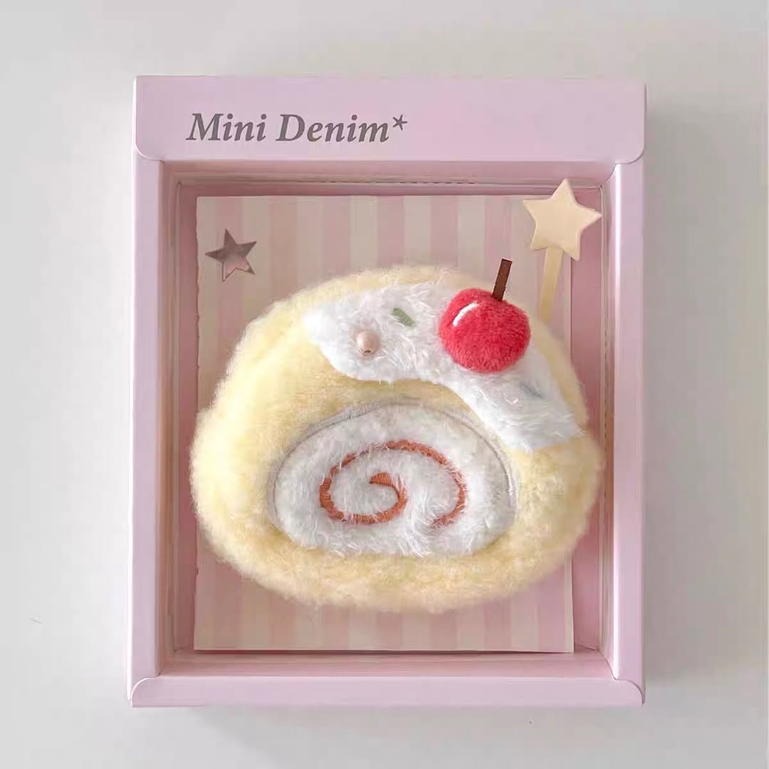 Original Rizhi Store Dessert Earphone Case Plush Keychain Pouch - Multipurpose