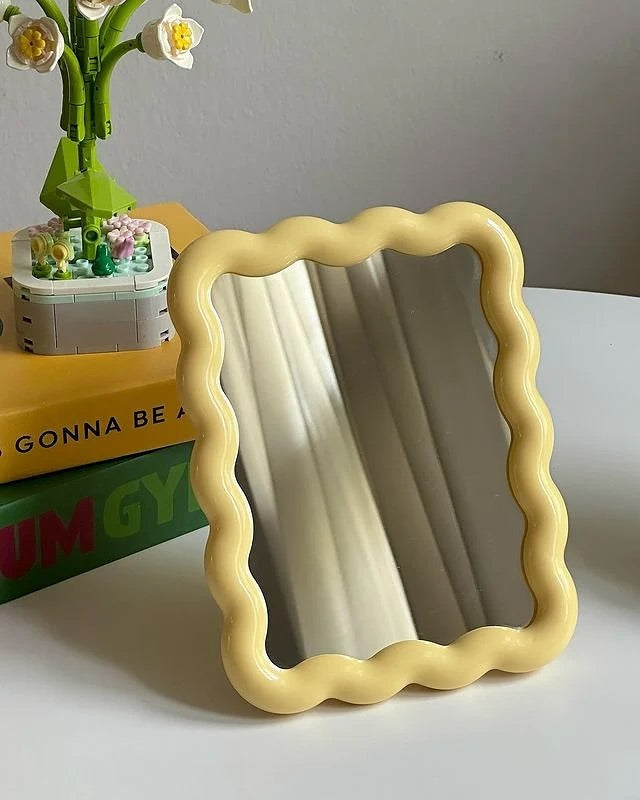 Pinterest Wavy Handy Desk Mirror