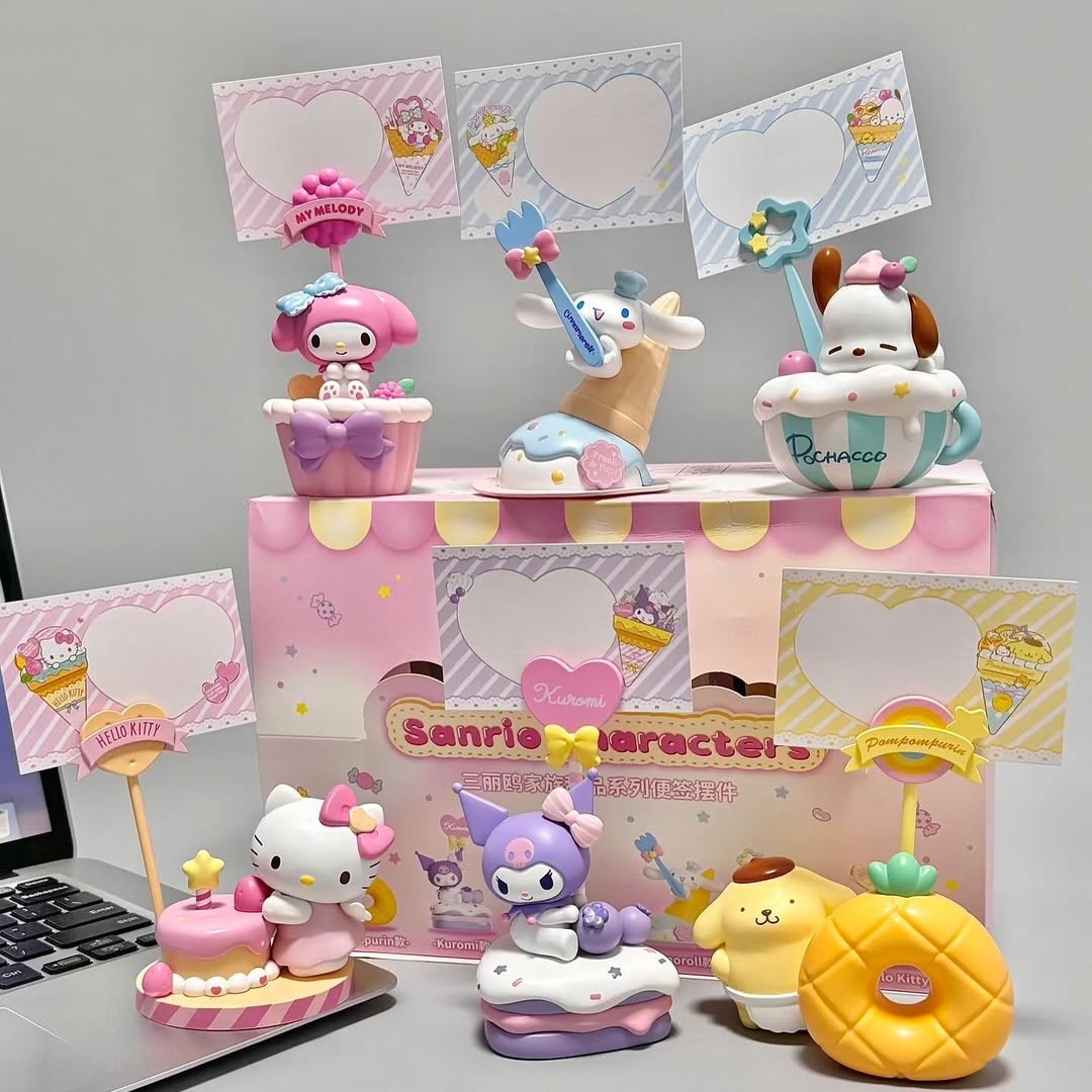 Sanrio Family Dessert Series Note Ornaments Picture Holder Clip Holder