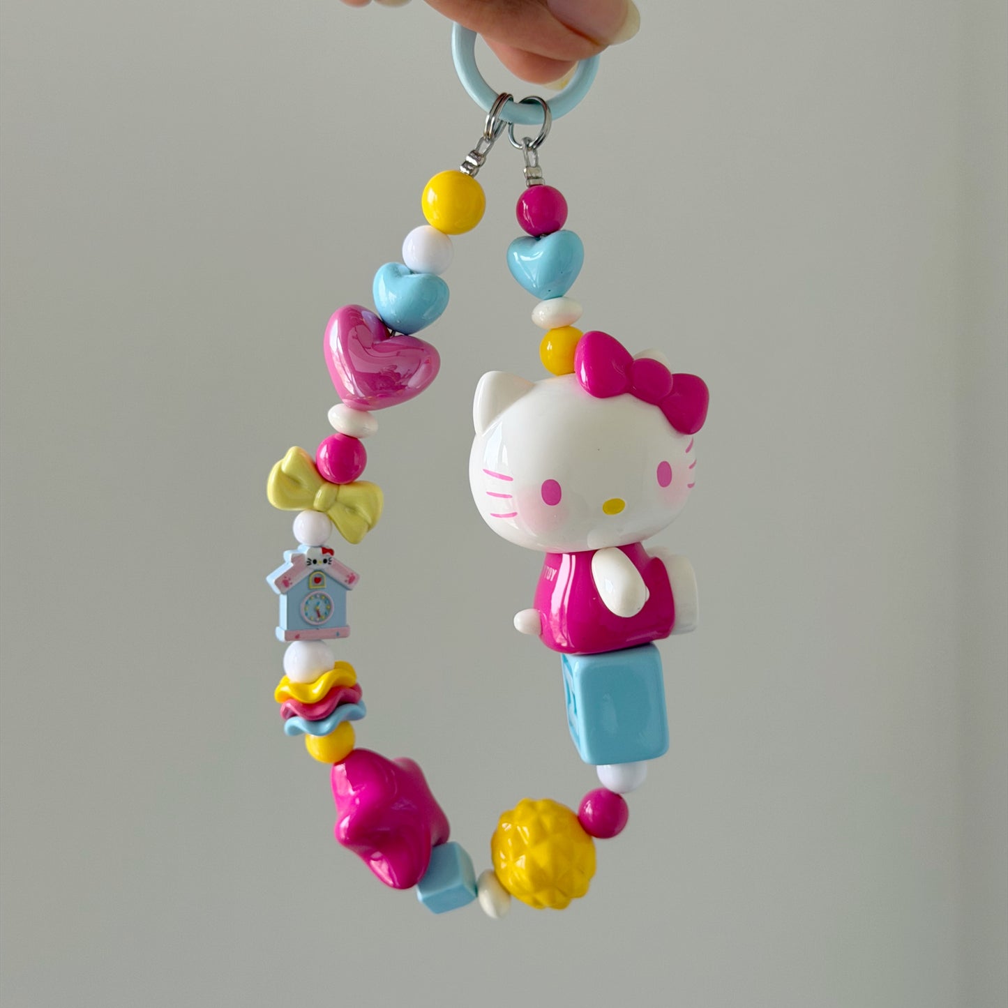 TopToy Hello Kitty Summer Rainbow Candy Series Handmade Charm Key/Phone Chain - Official Charm - Model A