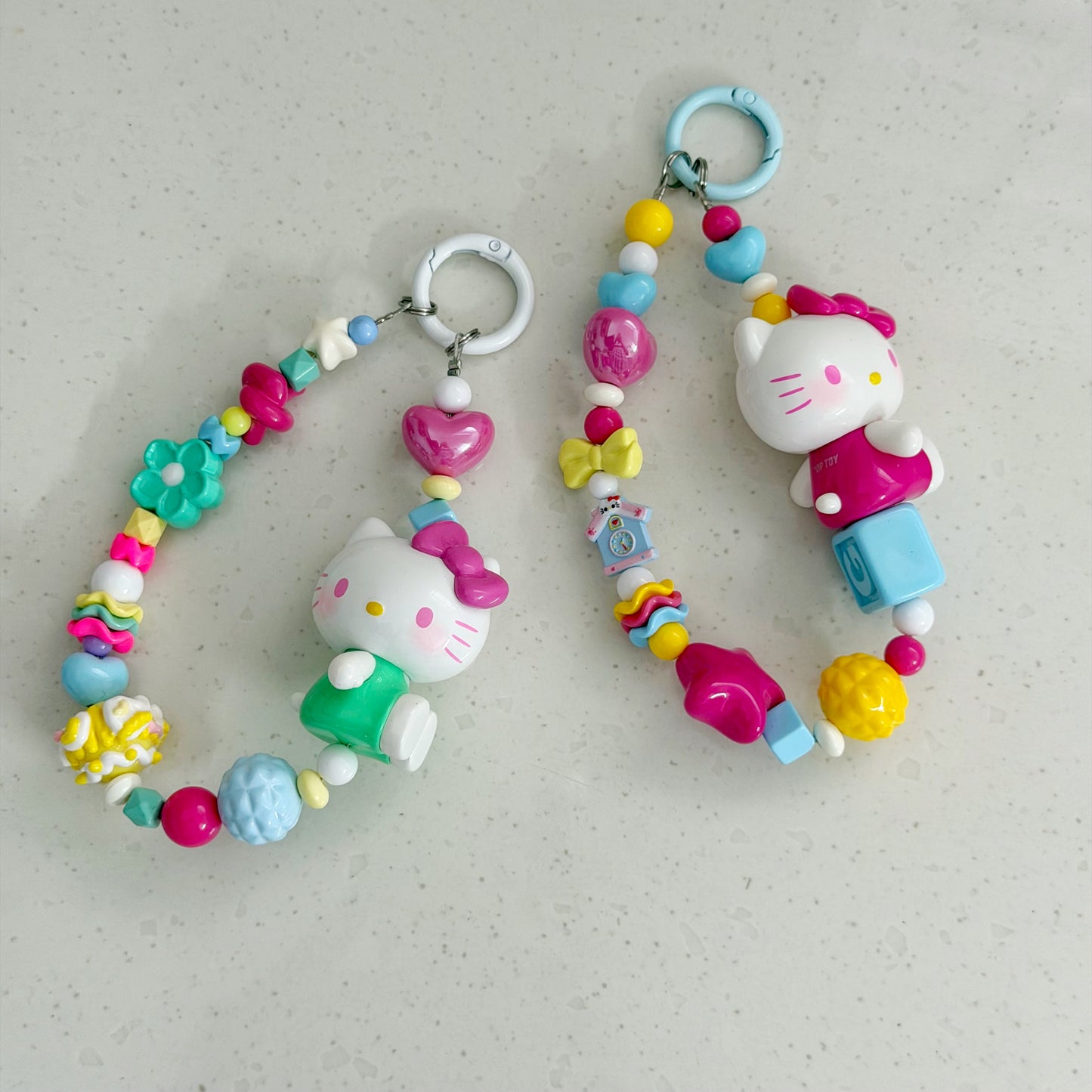 TopToy Hello Kitty Summer Rainbow Candy Series Handmade Charm Key/Phone Chain - Official Charm - Model A