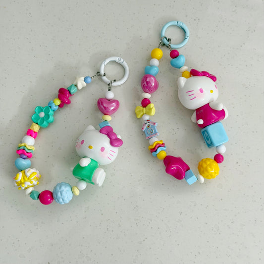 TopToy Hello Kitty Summer Rainbow Candy Series Handmade Charm Key/Phone Chain - Official Charm - Model A