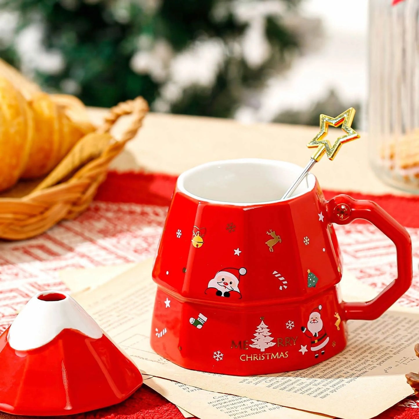 Christmas Tree Ceramic Cup