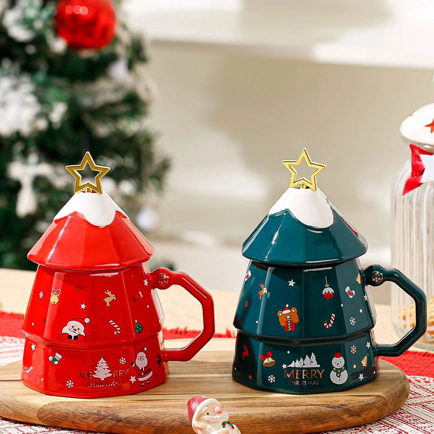 Christmas Tree Ceramic Cup