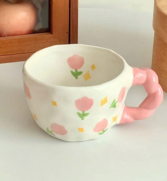 Pinterest Hand-Painted Tulip Mug