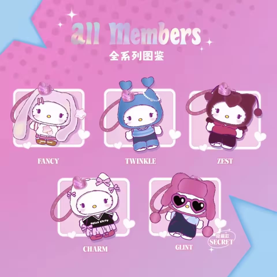 Hello Kitty Pop Star Vinyl Plush Pendant MINISO (Preorder)