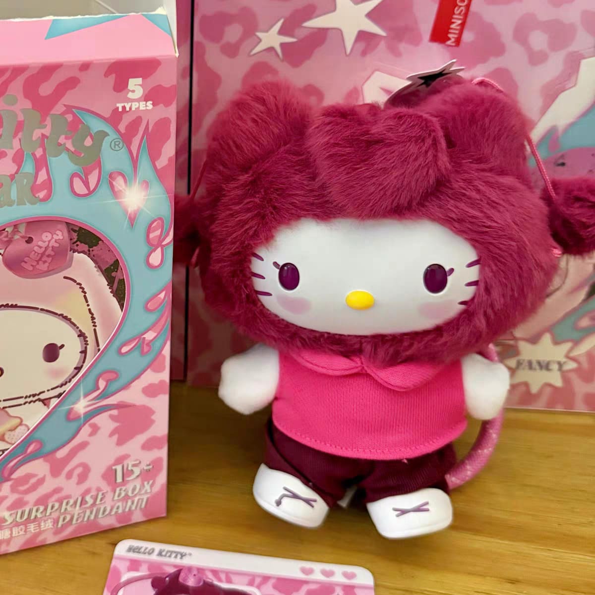 Hello Kitty Pop Star Vinyl Plush Pendant MINISO (Preorder)