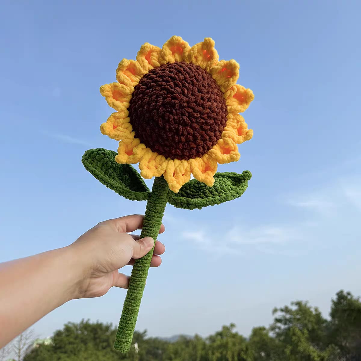 Giant Handmade Sunflower Crochet