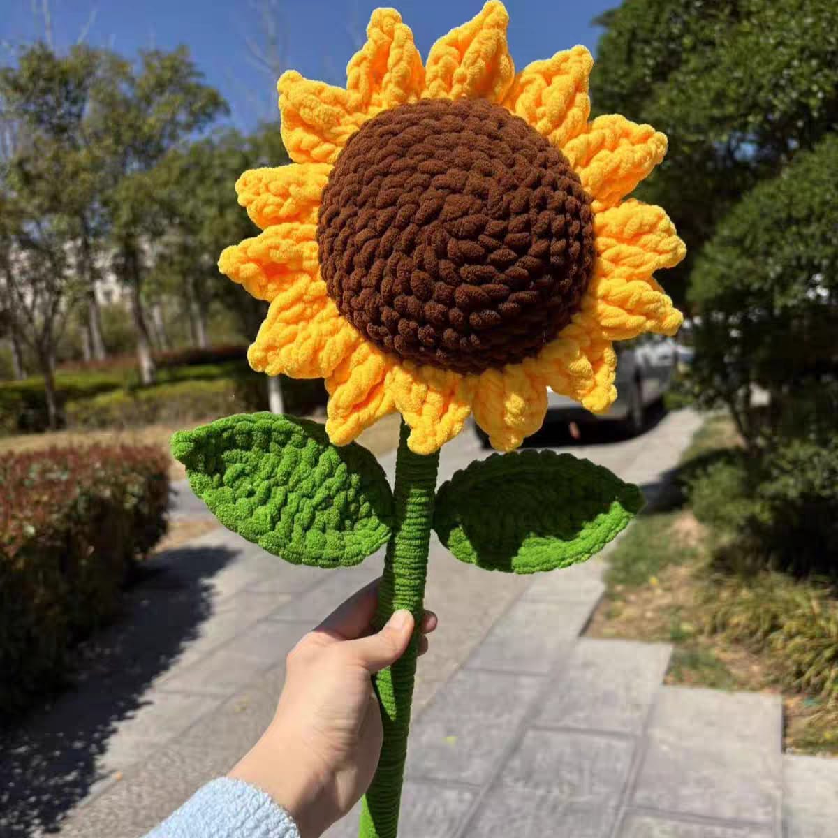 Giant Handmade Sunflower Crochet