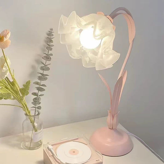 Vintage Adjustable Flower Table Lamp