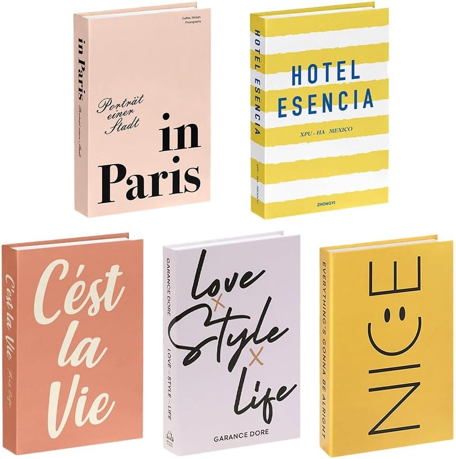 Minimalist Foldable Decorative Fake Books