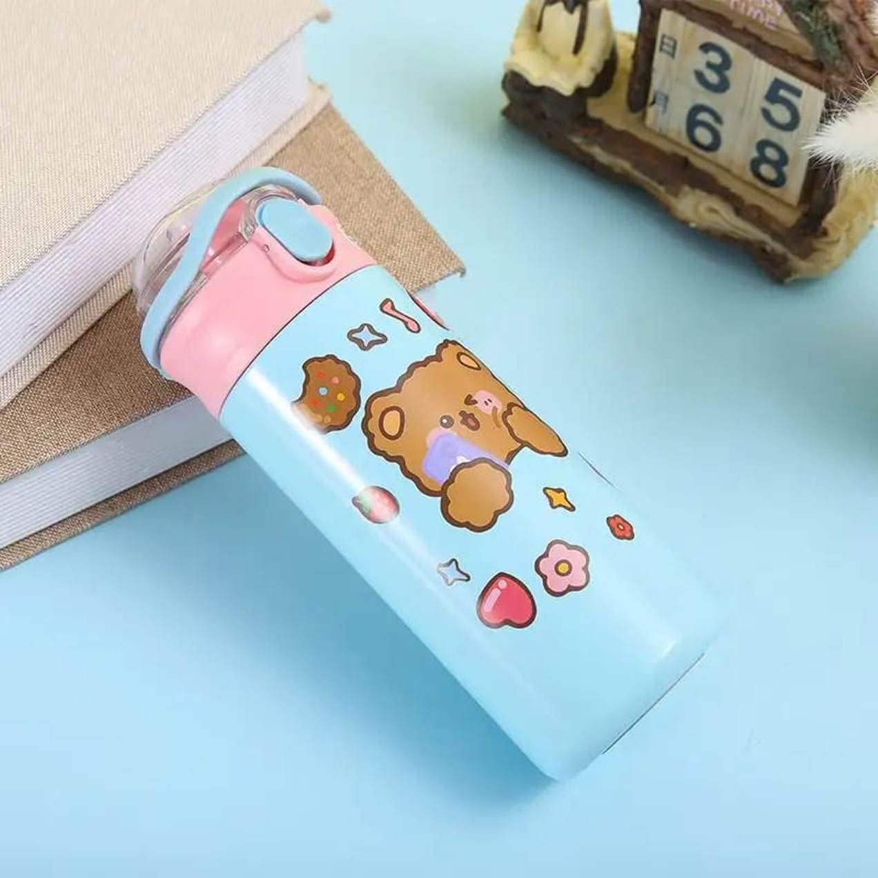 Kawaii Water Bottle – Blue -480ml