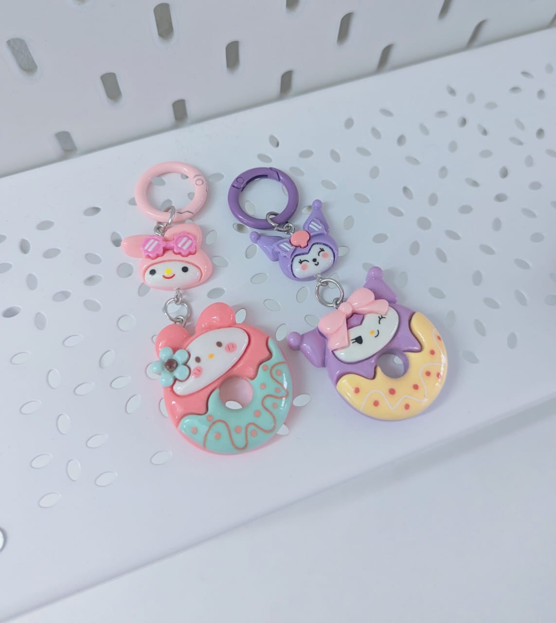 Kawaii Sanrio Head Pendent Keychain