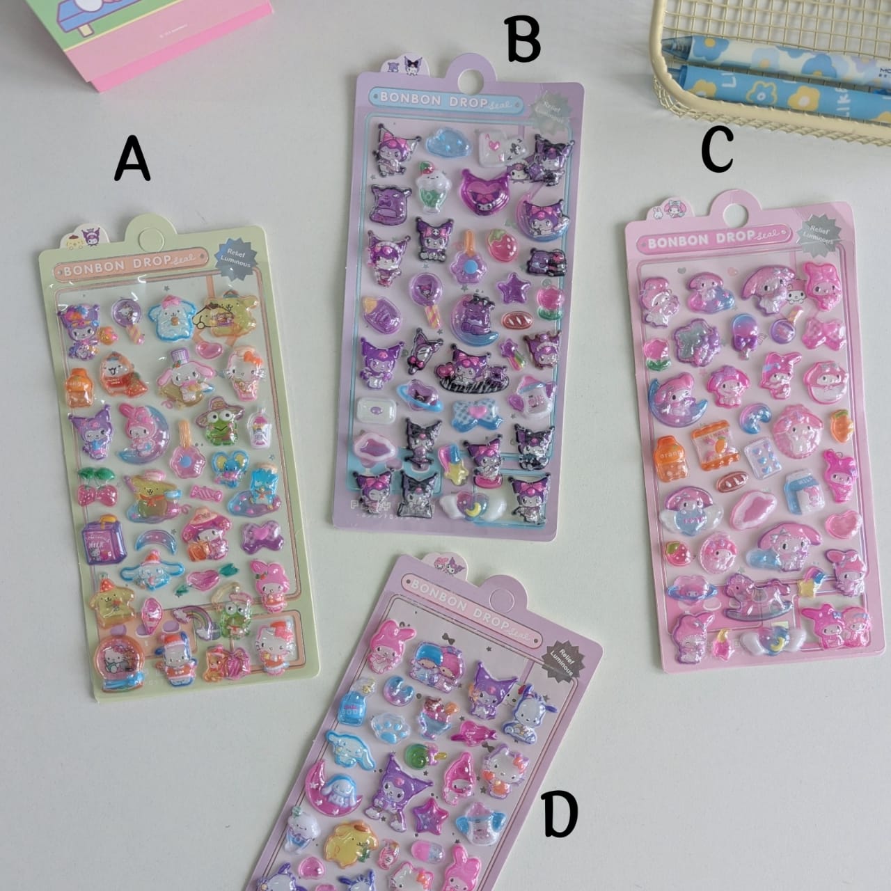 BonBon Sanrio 3D Relief Sticker