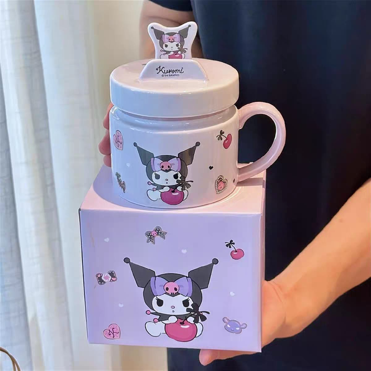 Sanrio Ceramic Mug Set with Lids