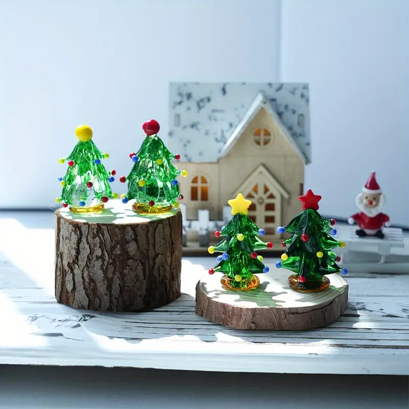 Christmas Tree Glass Miniature