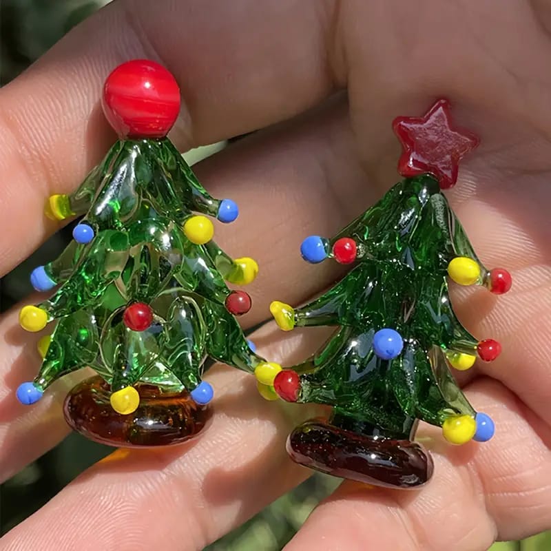 Christmas Tree Glass Miniature