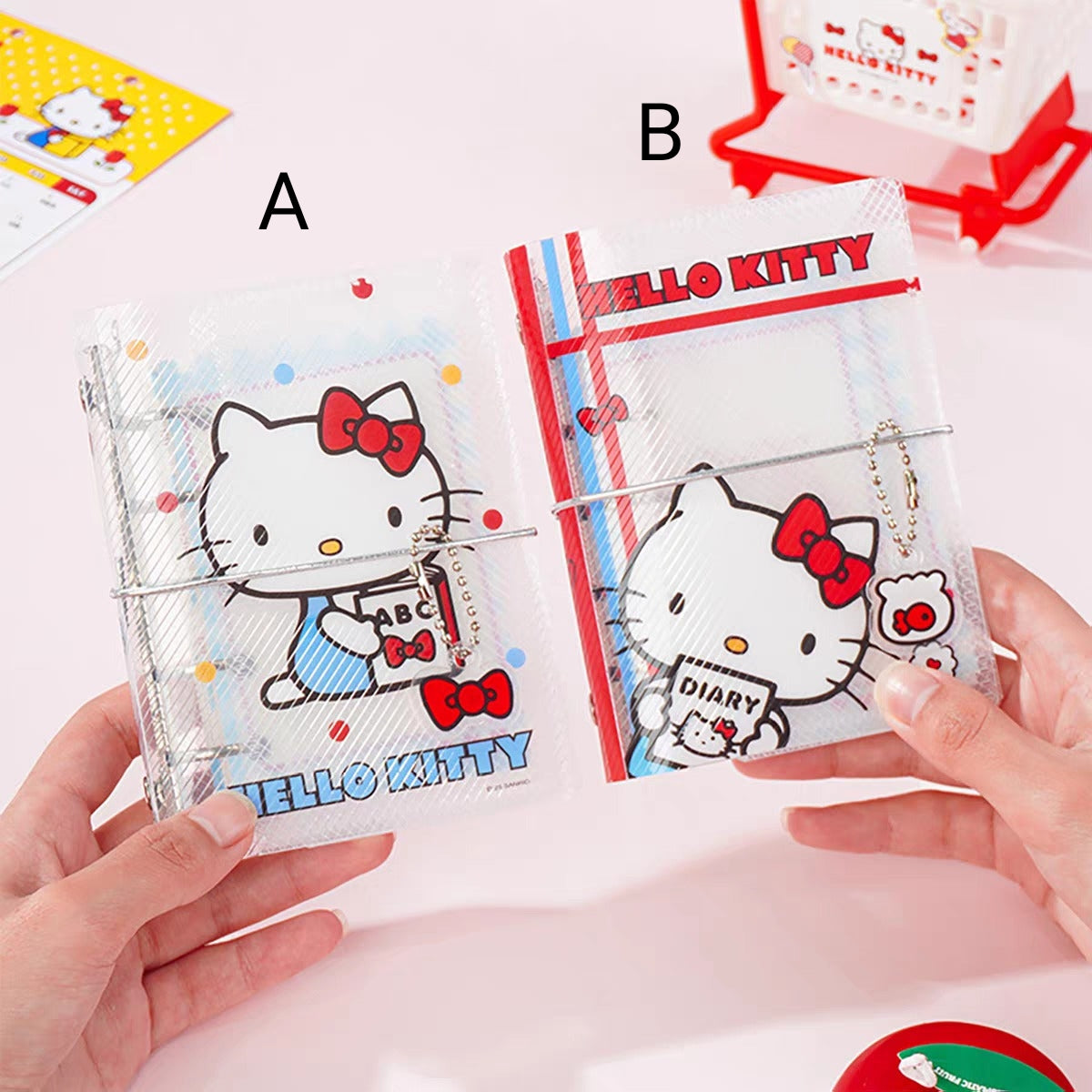 Hello Kitty Ring Reusable Binder Diary Planner