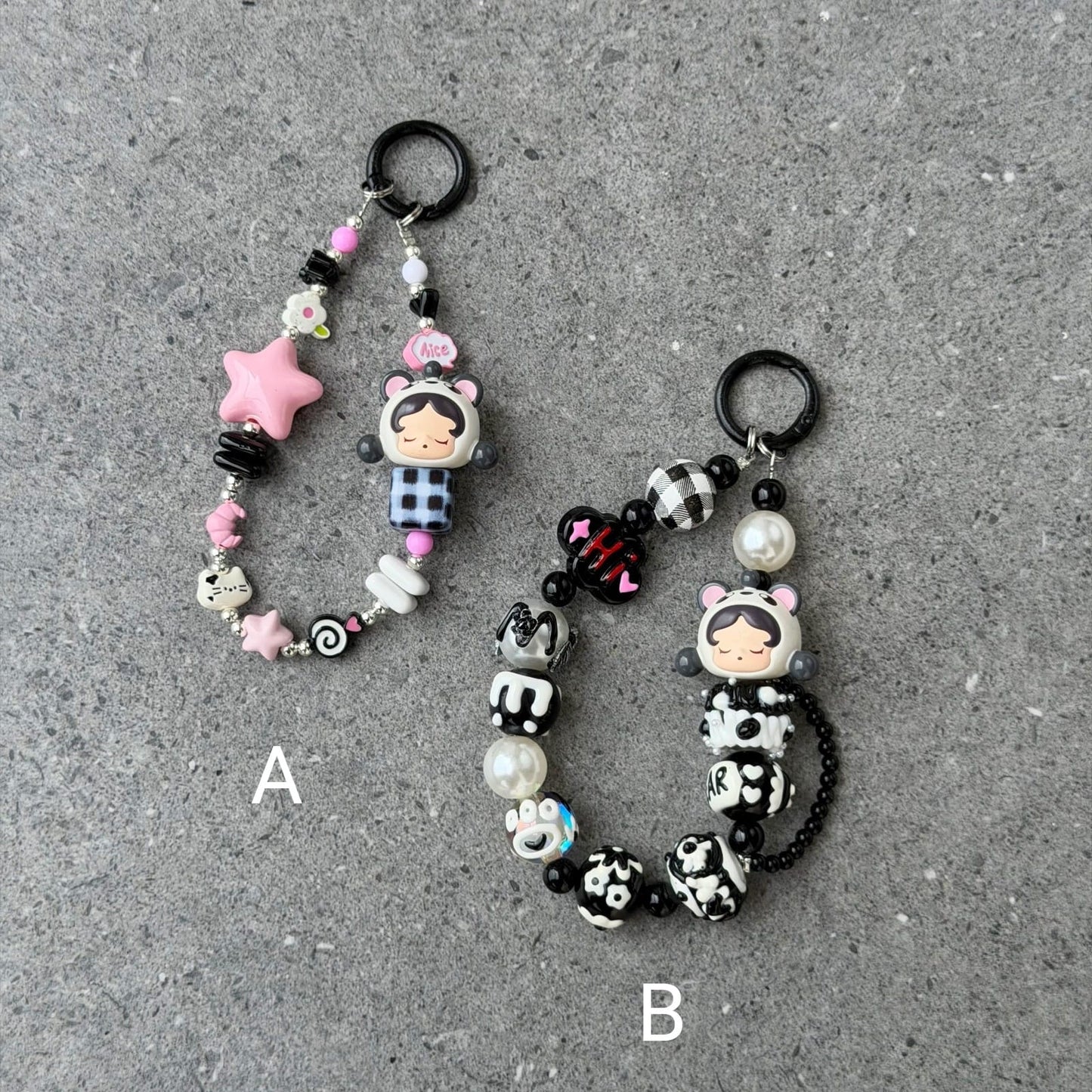 POPMART SkullPanda  Handmade Charm Key/Phone Chain - Official Charm