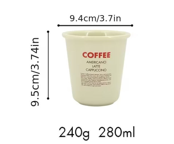Americano Latte Cappuccino Ceramic Cup