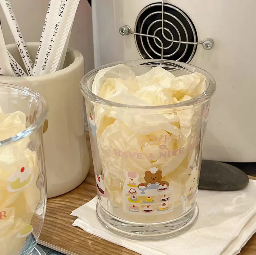Kawaii Glass Latte Tumbler