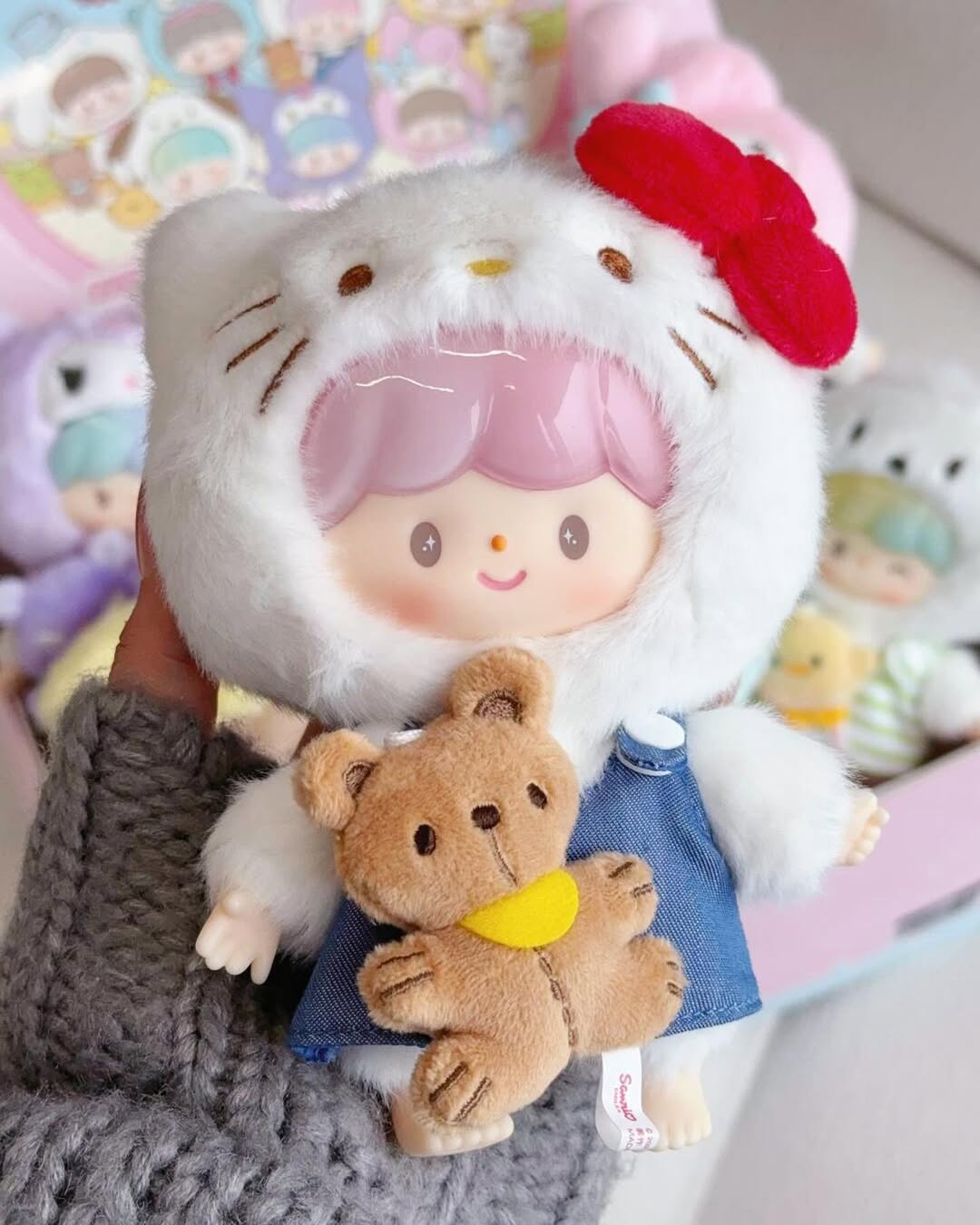 Zzoton x Sanrio Love League Buddies Series Vinyl Plush Keychain Blind Box
