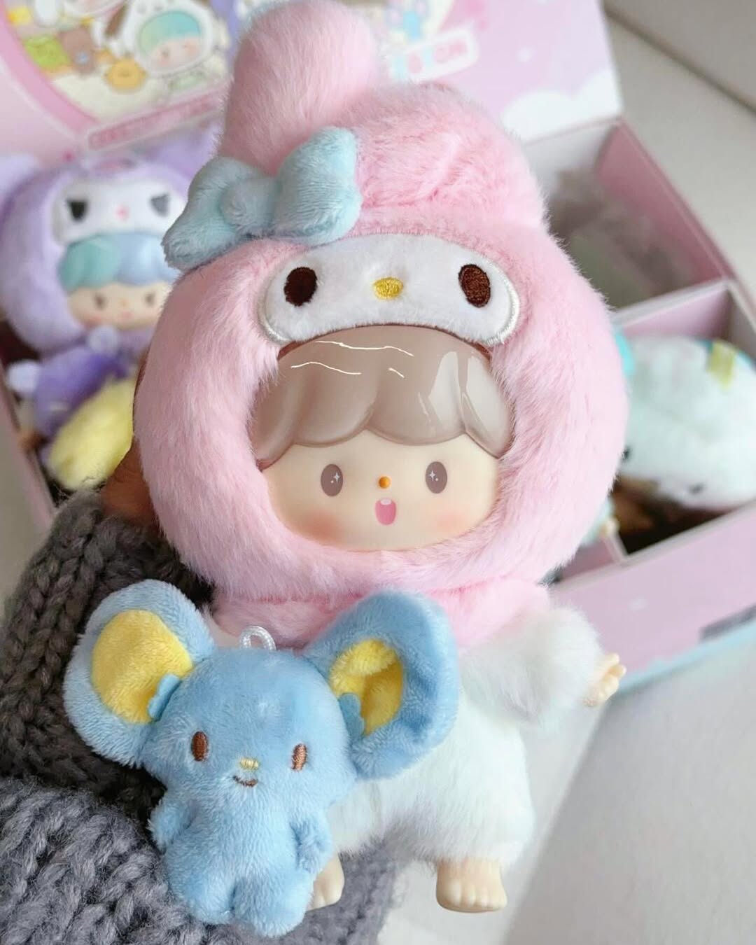 Zzoton x Sanrio Love League Buddies Series Vinyl Plush Keychain Blind Box