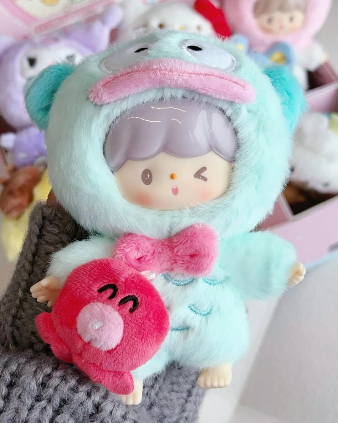 Zzoton x Sanrio Love League Buddies Series Vinyl Plush Keychain Blind Box