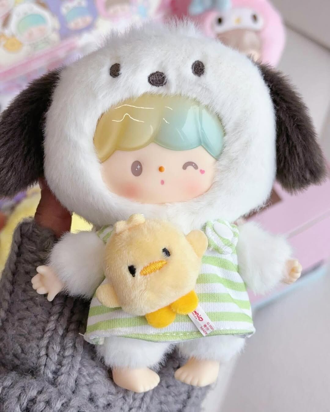 Zzoton x Sanrio Love League Buddies Series Vinyl Plush Keychain Blind Box