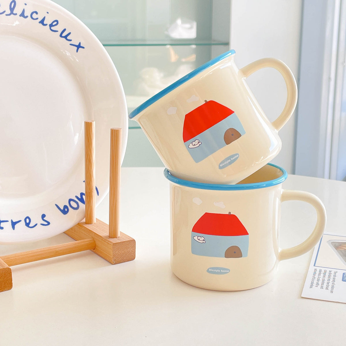 Sweet House Ceramic Handle Mug