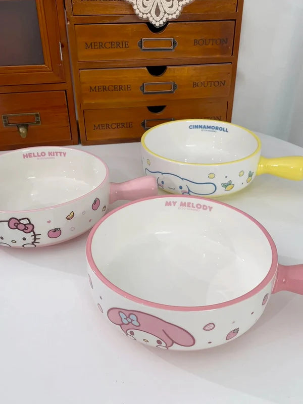 Sanrio Handle Ceramic Bowl