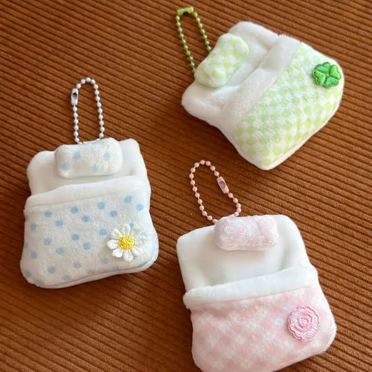 Cute Mini Sleeping Bag Pendant Keychain