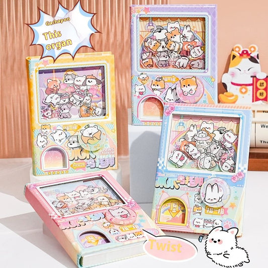 Kawaii Claw Machine Theme Playful Memo Pad/Notebook