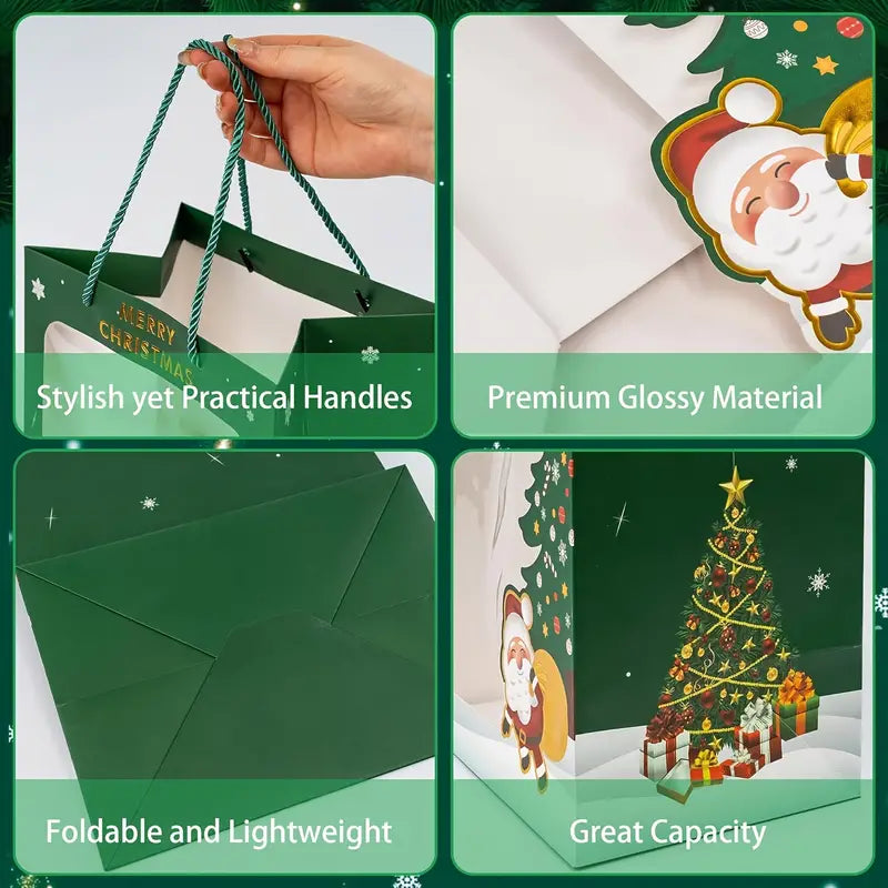 Christmas gift bags - Green