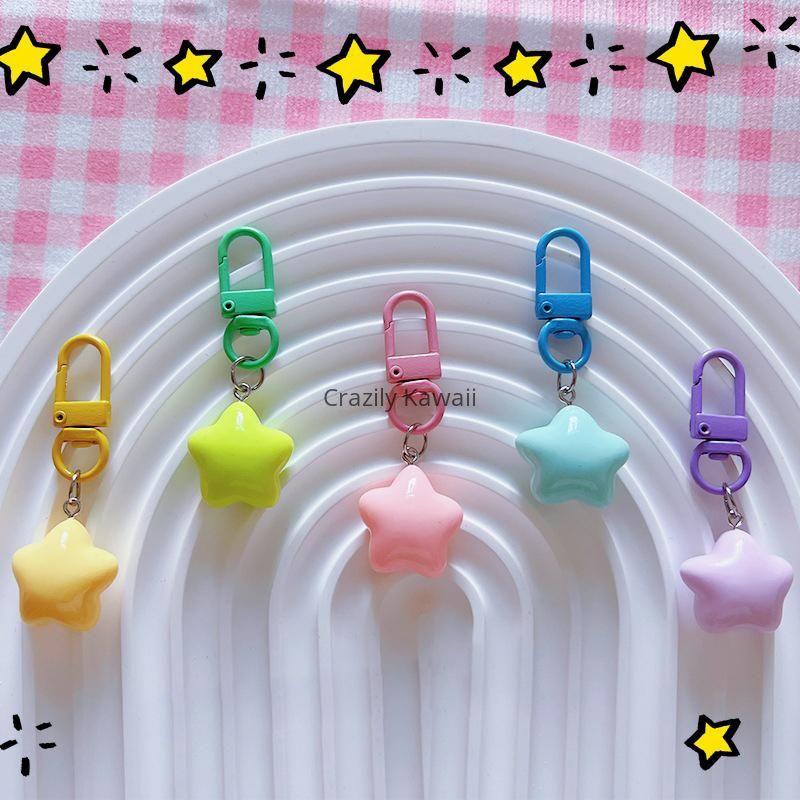 Cute Cartoon Star Shaped Keychain