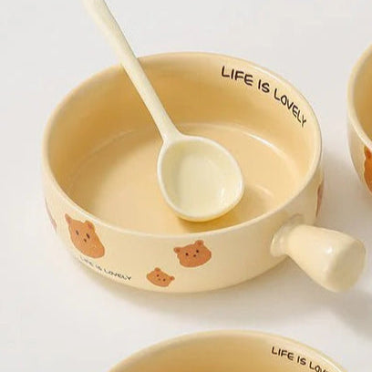 Kawaii Bear Life is Lovely Breakfast Bowl