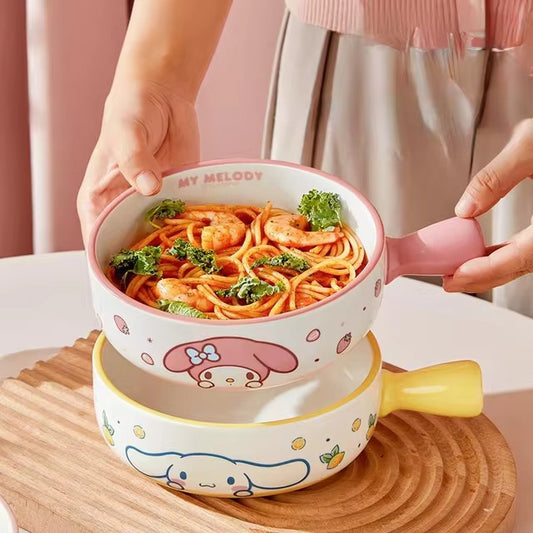 Sanrio Handle Ceramic Bowl