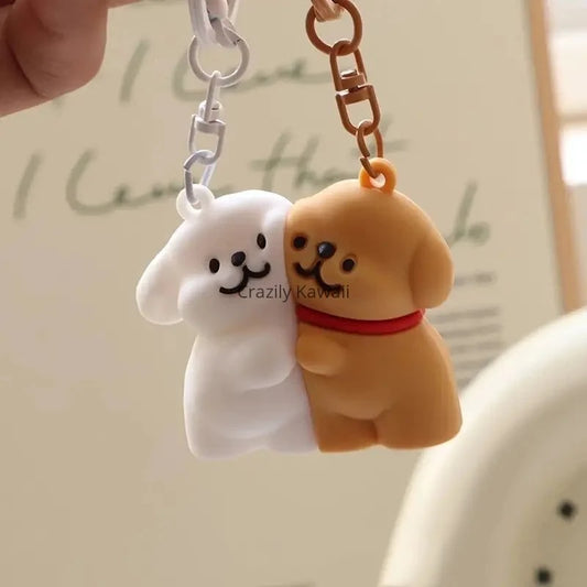 Cute Puppy Magnetic Keychain