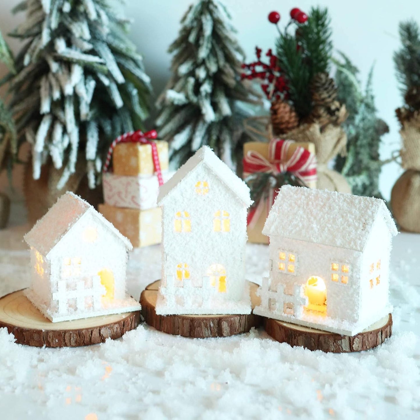 Miniature Snow House with LED Light