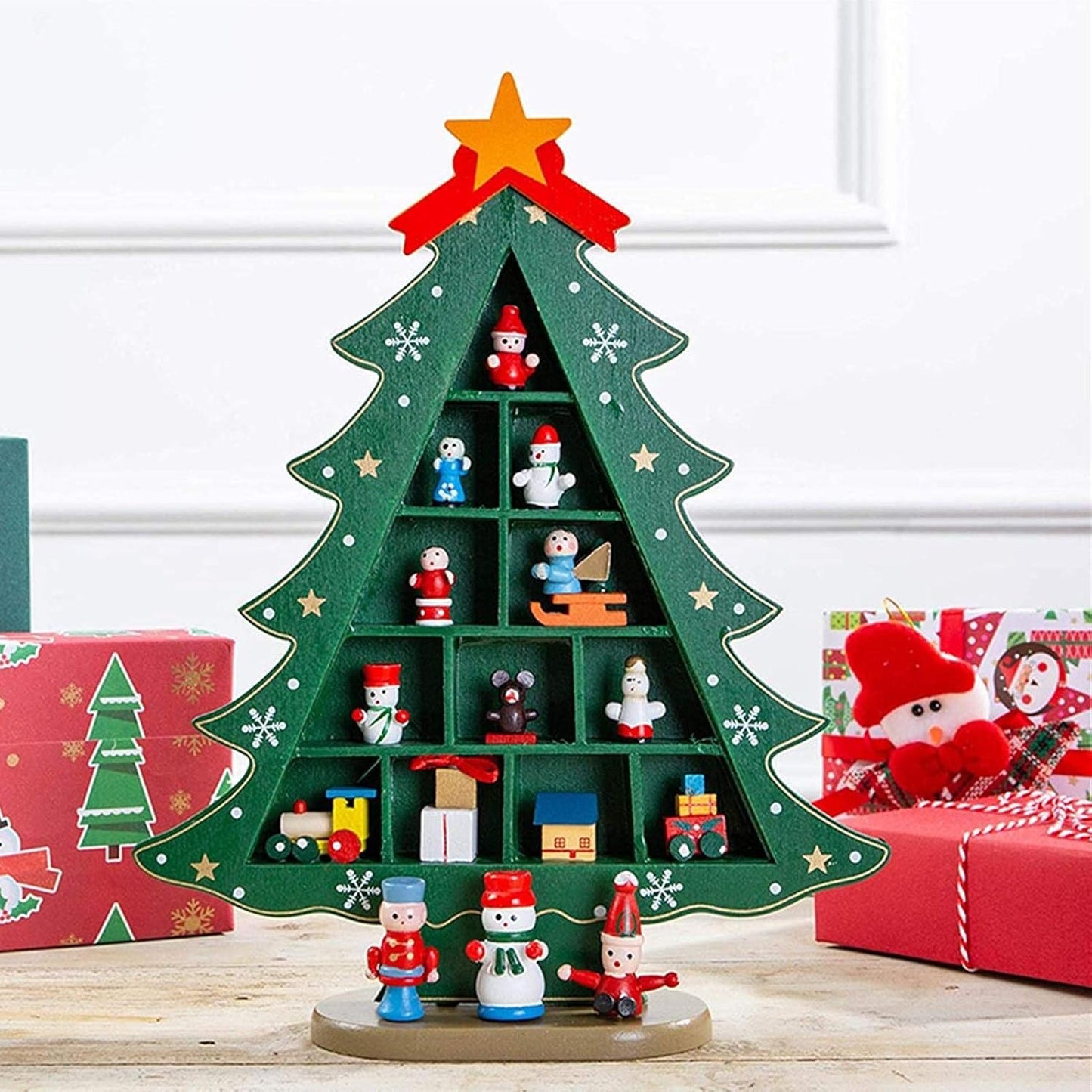 Pinterest Christmas Tree Desk Decor - Green