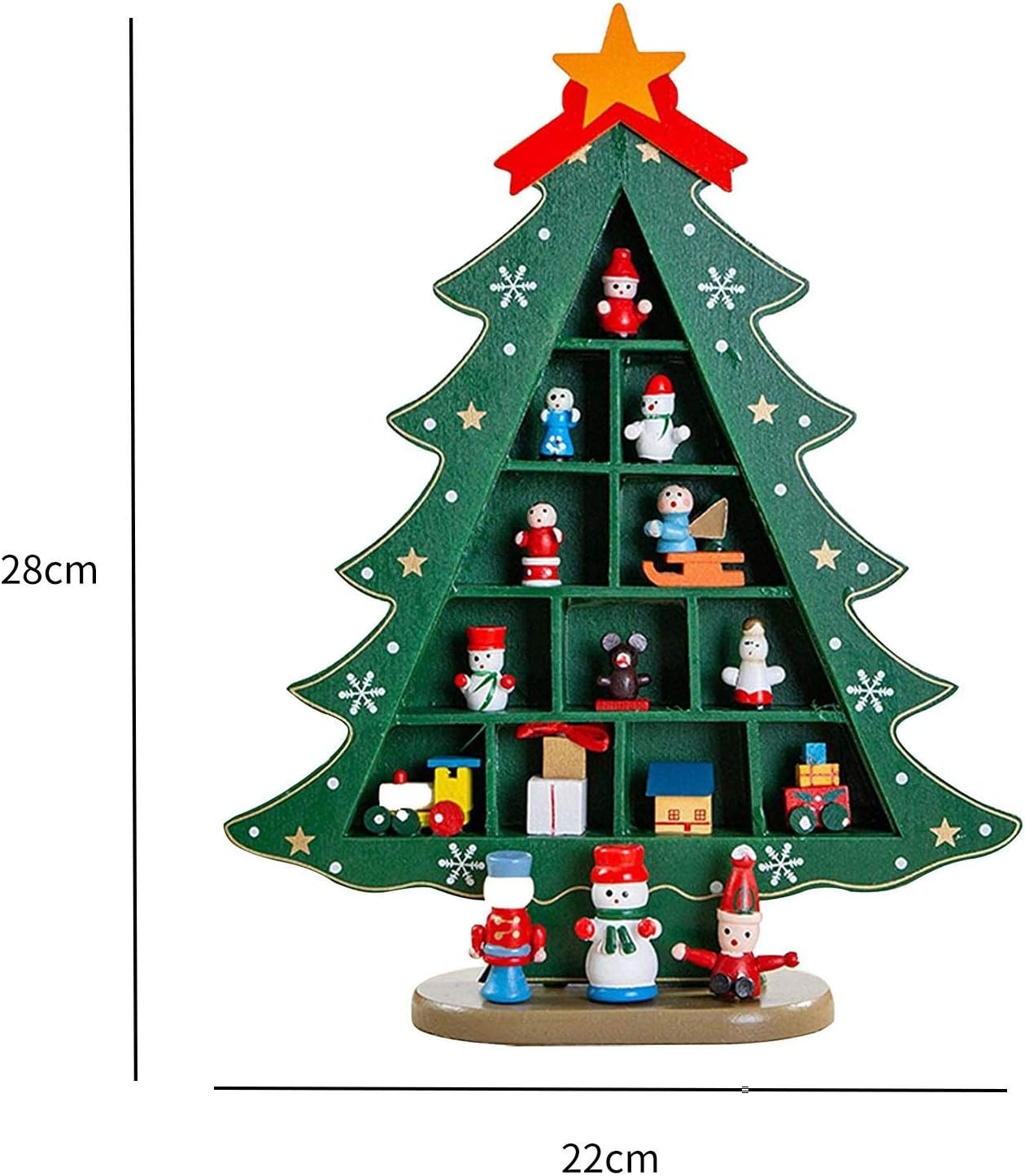 Pinterest Christmas Tree Desk Decor - Green